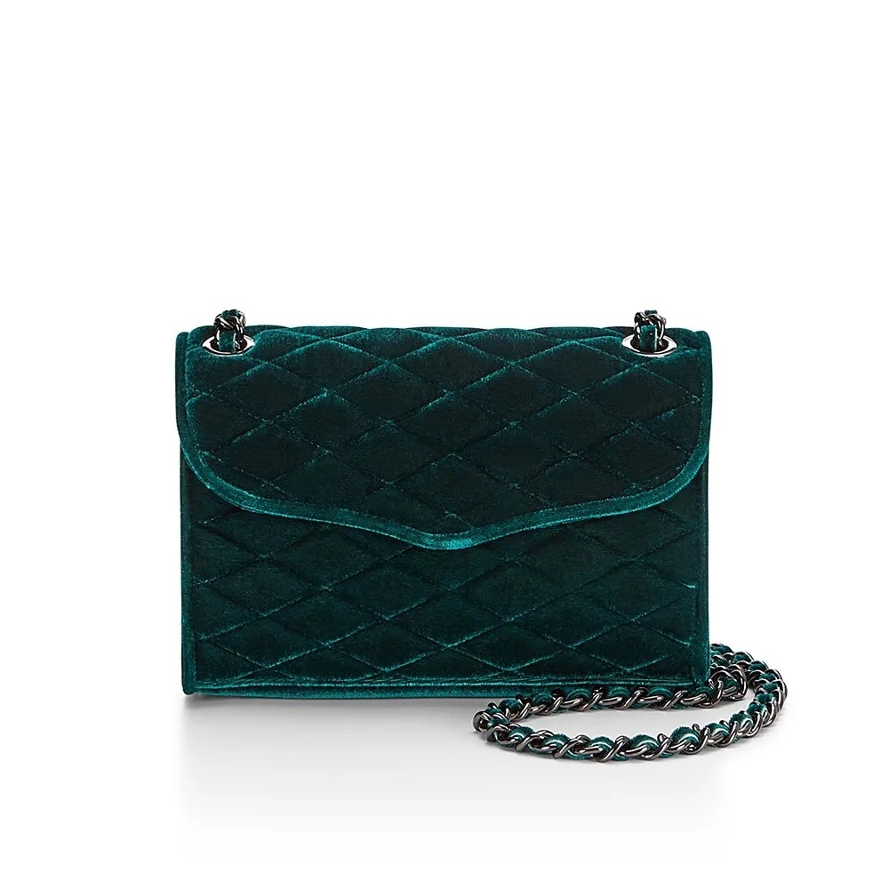 Rebecca Minkoff Velvet Mini Quilted Affair in Pine